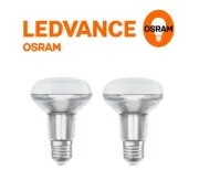 Osram LED 9.1 Watt (100W) R80 670 Lumen Warm white E27 Bulb Twin pack