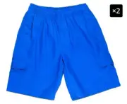 A Boys Stubbies Cargo Shorts Royal Blue Size 6