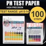 pH 0-14 Alkaline Acid Urine Saliva Litmus Paper Sticks Kit Test Strips x100