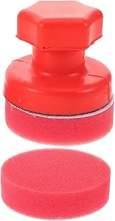 1 Set Ergonomic Handheld Car Wax Applicator with Durable Buffing Sponge Pads Handle Replacement Pads for Professional Polishing Results Cars