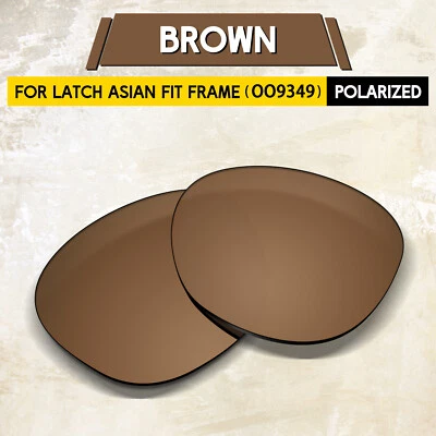 1.5MM POLARIZED Replacement Lenses for Oakley Latch AF OO9349 53mm, Brown