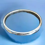 Erick's Sterling Silver Bangle Bracelet Taxco.925. Size 8.5 in.
