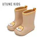 UTUNE兒童雨鞋防水兒童雨鞋小孩男孩EVA雨鞋寶寶柔軟防滑水鞋