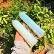 Large Opalite Crystal Tower Handmade Crystal Home Office Decorative Point