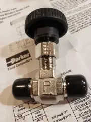 1/4 MNPT 316ss Needle Valve (5000 Psi) Parker 4M-V4LK-SS