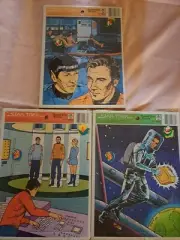 3 Star Trek Frame Puzzles Kirk and Spock Marigold Press 1978