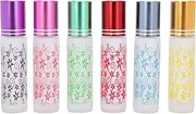 10ml Essential Oil Roller Ball Bottles Set Leak-Proof Glass Container 6pcs