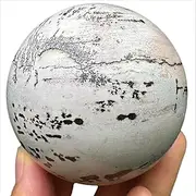Natural Chinese Painting Jasper Ball Gemstone Rock Crystal Sphere Polished Stones Orb for Reiki Healing Chakra Feng Shui Home Office Decor