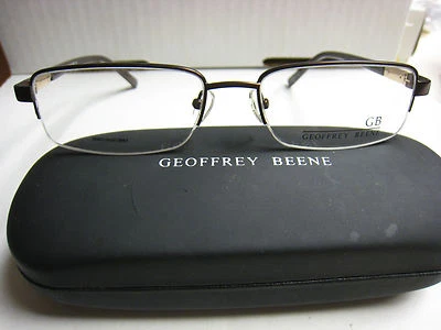 GEOFFREY BEENE EYEGLASS FRAMES Style PRINCETON BRN 55-17-140 W/ Case