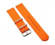 Nato Nylon Watch Straps Compatible with the Samsung Galaxy Watch Ultra - Orange