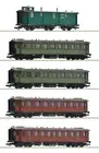 HO Scale Wagons - 6200076 - 5 piece set: Express train, K.W.St.E.