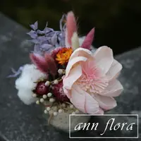 在飛比找momo購物網優惠-【ann flora】小圓盆乾燥花組合(送禮首選乾燥花禮)