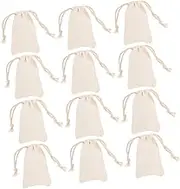Cabilock 50pcs Fabric Drawstring Bags Storage Pouches for Parties Weddings Jewelry Home Decor