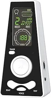 Electronic Digital Metronome with Timer Universal Electronic Metronome with Volume and Beat Speed Control, Battery or USB Cable Powered, for Guitar Piano Violin Drum QIUNI