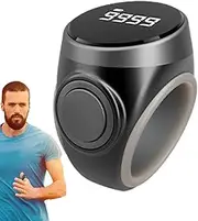 Ring Counter,4 Digit Finger Counter Clicker Ring with Large Digital Display | Portable Prayer Counting Aid, Number Count Clicker for Meditation, Relaxation, Active Fingers