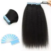 Tape In Extensions Human Hair 4B 4C Tape In Hair Extensions Brazilian Remy Hair