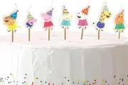 Amscan 9918346 Peppa Pig Birthday Party Candles on Wooden Picks-7 Pack