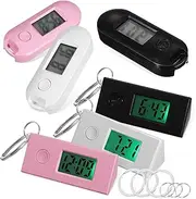 [LIFKOME] 6 Pcs Key Chain Small Watch Digital Watch Clip on Watch Digital Pocket Watch Keychain Watch Digital Pocket Watches Portable Watches Nurse Watches Mute Watches Button Battery