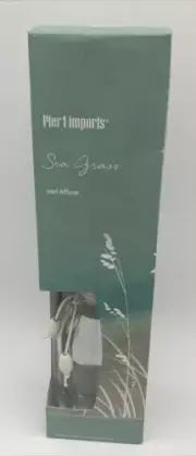 PIER 1 ONE IMPORTS Reed Diffuser Set Full Size NEW NOS SEA GRASS Discontinued￼