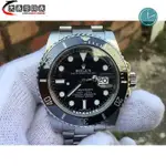 高端精品 勞力士116610LN 黑水鬼ROLEX 錶徑40MM 機芯3135 原厰盒 保卡2013