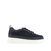 [EMPORIO ARMANI] EMPORIO ARMANI Gabardine and mesh sneakers Man 9 9 Blue