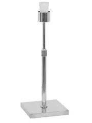 Darly 1 Light Table Lamp in Chrome, Base Only
