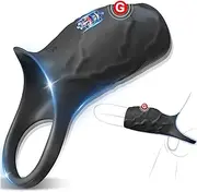 Vibrating Cock Ring Sex Toys, Adult Sex Toys Vibrator for Men with 10 Powerful Vibrations, Male Vibrator Couple Sex Toy Enlarger Extention Ring for Couple Pleasure