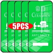 5x CLEAR Ceramic Screen Protectors for iPhone 16 Pro Max - Premium Shockproof Ph