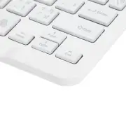 New White Thai Wireless BT Keyboard 10in With RGB Backlight Square Keycap For Ph