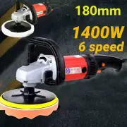 180mm Portable Electric Car Polisher 1400W Sander Buffer Polishing Machine Waxer