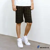 在飛比找momo購物網優惠-【NoMorre】格子短褲 格紋短褲 彈力格紋 韓版潮流 短