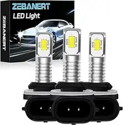881 886 894 LED Bulbs Fit For Polaris Sportsman 400 450 550 570 700 850 1000 XP Light Bulbs, Pod High Beam + Bumper Low Beam Combo, 14000LM 6000K White，Plug and play, 3-Pack