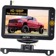Wireless Backup Camera Touch Key - 5 Inch Split Screen Monitor Truck Rear