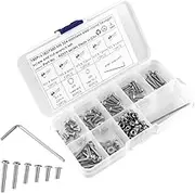ULTECHNOVO Stainless Steel Screw Assortment Set 190pcs Socket Head Screws Corrosion-Proof for Outdoor Projects