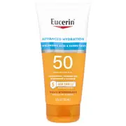 Eucerin, Advanced Hydration, Lightweight Sunscreen Lotion, SPF 50, Fragrance Free, 5 fl oz (150 ml)