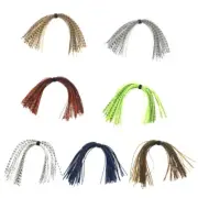 Fly Tying Materials Fishing Jig Baits Skirts 5 Bundles Strands Jig Skirts
