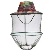 Camouflage Fishing Hat Bee keeping Insects Mosquito Net Mesh Fishing 9666