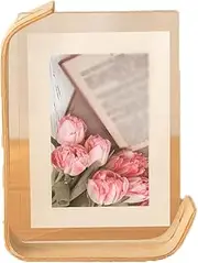 2-pack DIY Photo Frames Transparent Acrylic Wooden Photo Frame Plant Specimen Display Frame Desktop Decoration Wall Hanging