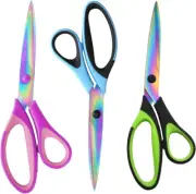 8.5" Scissors All Purpose, Multipurpose Scissors 3 Pack Bulk Ultra Sharp Blade S