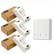 Fashionable Flat Panel Design Remote Controlled Light Switch for Operation