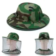 1-4Pcs Mosquito Insect Head Net Mesh Protector W/ Hat Fly Bee Fishing Camping