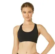 Bloch 265414 Women's Petroula Racer Back Tank Crop Top Black Size S