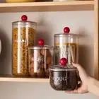 Plastic Candy Nuts Storage Box Sealed Tea Spices Bottles Kitchen