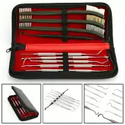 9 PCS Set Gun Rifle Pistol Cleaning Handgun Rifle Picks Kit for Guns Clean Brush