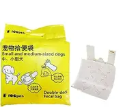 Dog Poop Bags,100X Double Layer Dog Poop Bags | Leak-Proof Odor Control Flushable Holder For Puppies, Portable Trash Holder For Walking Hiking Camping Park Outdoor Travel