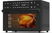 Healthy Choice 30Liter Digital Multi - Function Air Fryer Oven Loaded with a rotisserie fork set, rotisserie handle, oven rack, airfryer basket, baking pan,