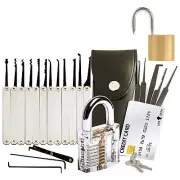 Lock Pick Tools Unlocking Set Key Extractor Transparent Practice Padlock