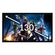 130" Inch Theatre Projector Screen 16:9 Fixed Frame for Home Cinema