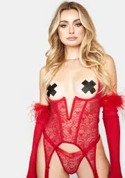 [Oh la la Cheri] Maryl Open Cup Two Piece Set