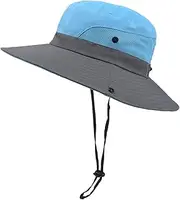[Generic] Fisherman Sun Hat,Waterproof Wide Brim Bucket Hat - Men's Bucket Hats with Uv Protection, Wide Brim Sun Hat, Waterproof Wide Brim Bucket Hat for Outdoor, Fishing